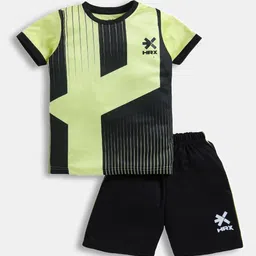 HRX by Hrithik Roshan Boys Printed T-shirt with Shorts image 4