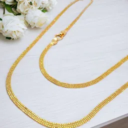 fashion fusion collection Unisex Gold-Plated Minimal Chain image 4