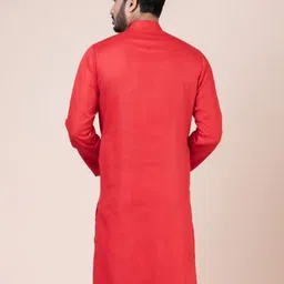 Nawaz's Kurta Men Solid Straight Kurta image 2