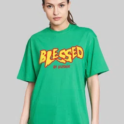 Leotude Women Printed Applique T-shirt-picture-38