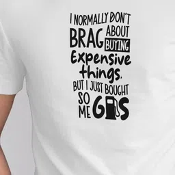 Seekbuylove Men Typography Printed Round Neck Slim Fit Bio Finish T-shirt image 5