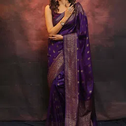 Anjaneya Sarees Woven Design Zari  Banarasi Saree-picture-30