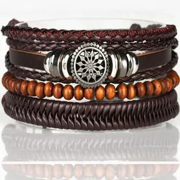 PIXFLIK Unisex Leather Bracelet-picture-10