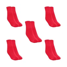 MUKHAKSH Men Pack of 5 Pure Cotton Ankle-Length Socks-image-39
