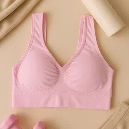 SECRETS BY ZEROKAATA Pack of 2 Womens Assorted Solid Lightly Padded Sports Bra image 5