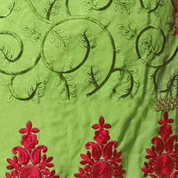 Maroosh Floral Embroidered Unstitched Dress Material image 4