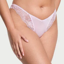 Victoria's Secret Women Lace-Trim Low-Rise Thongs Brief-picture-29
