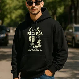VEIRDO Men Printed Hooded Sweatshirt-picture-39