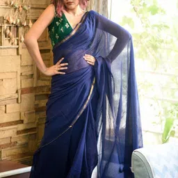 Jinal & Jinal Solid Pure Cotton Saree-picture-19