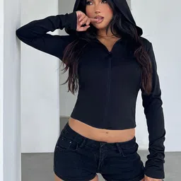 StyleCast x Revolte Women Crop Tailored Jacket-picture-29