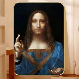 Livin'luxe Black & Brown Classic Jesus Wood Wall Art-picture-23