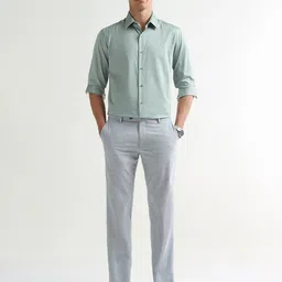 Arrow New York Spread Collar Slim Fit Formal Shirt image 2