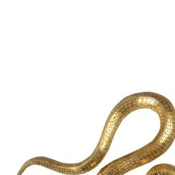 Exotic India Huge Serpents Brown Brass Glossy Wall Hangings image 4