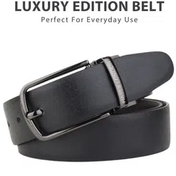 Hayes London Men Textured Leather Reversible Formal Belt image 5