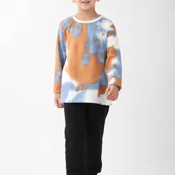Anthrilo Boys Printed Round Neck Long Sleeves T-shirt With Joggers-image-9