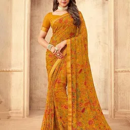 THE FASHION ATTIRE Floral Printed Patola Saree-image-71