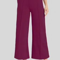 CEFALU Women Solid Relaxed High-Rise Pleated Regular Trousers-picture-13