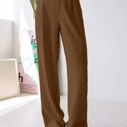 CORSICA Women Relaxed Loose Fit High-Rise Pleated Trousers-picture-11