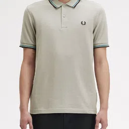 Fred Perry Men Polo Collar Applique T-shirt-picture-10