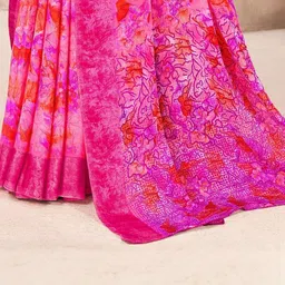 KALINI Floral Poly Chiffon Designer Saree image 2