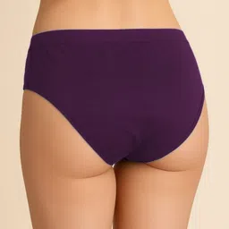 Moda Rapido Pack Of 2 Cotton Mid-Rise Seamless Hipster Briefs image 5