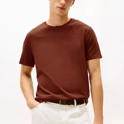 MISCHIEF MONKEY Round Neck Regular Fit Pure Cotton T-Shirt-picture-17