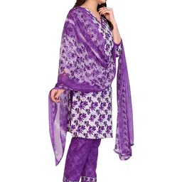 Moda Rapido Printed Pure Cotton Unstitched Dress Material image 2