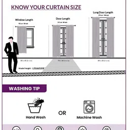 HOMEBREW FURNISHINGS Lavender 2 Pieces Geometric Black Out Door Curtains image 2