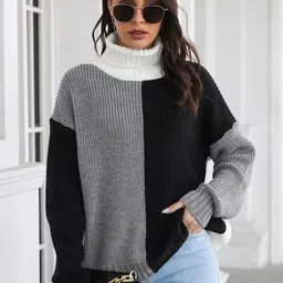 Mast & Harbour Women Colourblocked Pullover-picture-36