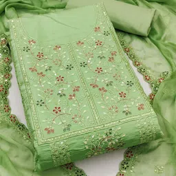 Maroosh Embroidered Pure Cotton Unstitched Dress Material-picture-13
