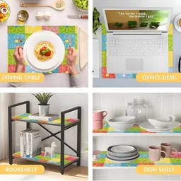 Aura Green Set of 1 Water Resistant Shelf Liner Organisers image 2