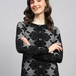 Monte Carlo Women Self Design Cardigan-picture-12