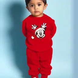 Disney By Miss and Chief Boys Mickey Mouse Embroidered Pure Wool Sweatshirt With Joggers-picture-24