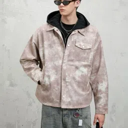 Mast & Harbour Men Abstract Printed Spread Collar Tailored Jacket image 4