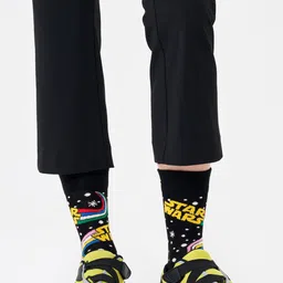 Happy Socks Pattered Cotton Calf Length Socks image 2