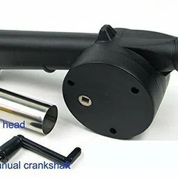 vdnsi BBQ air blower Outdoor Cooking Portable Hand Crank Powered Barbecue Air Blowe Air Blower image 5