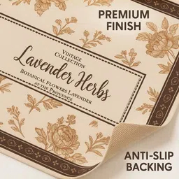 YELONA 2Pcs Pink & Brown Patterned Waterproof Heat-Resistant Anti-Slip Table Placemats image 2