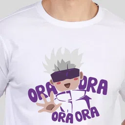 Greylongg Men Typography Printed Applique T-shirt image 2