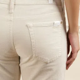 7 For All Mankind Women Mid-Rise Slim Fit Corduroy Jeans image 4