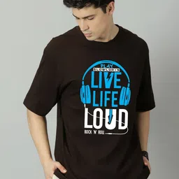 TEEFOX Men Typography Printed Drop-Shoulder Sleeves T-shirt-picture-29