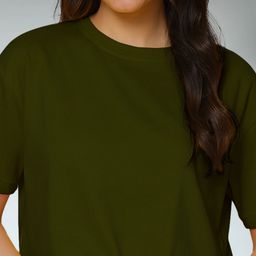 FBAR Women Pack of 2 Solid Pure Cotton Oversized T-shirts-picture-41