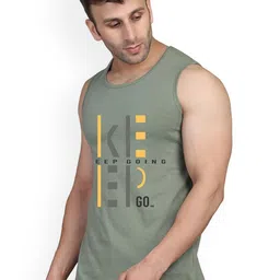 SLOWLORIS Men Pack Of 2 Printed Cotton Bio-Wash Innerwear Gym Vests image 2