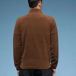 HERE&NOW Typography Embroidered Fleece Tailored Jacket image 3