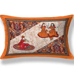 MILAAV White Ethnic Motifs 144 TC Single Bedsheet with 1 Pillow Covers image 4