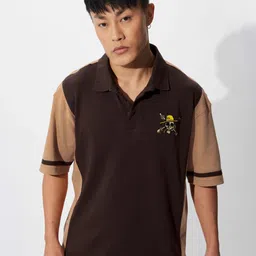 The Souled Store Men Typography Printed Polo Collar T-shirt image 2