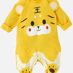 Little Surprise Box LLP Infants Baby Tiger Paws Print Full Sleeves Jumpsuit Style Rompers-picture-46