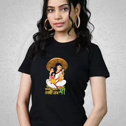 Tedhi Medhi Family Women Graphic Printed Round Neck Cotton Slim Fit T-shirt-picture-17