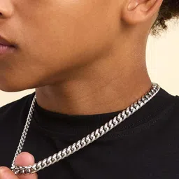 LITCHI Silver-Toned Stainless Steel Necklace-picture-22