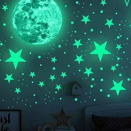 naaj cration 10 cm WALL & ROOF Glowing Sticker for Bedroom || Guestroom || Childrenroom Glow in the Dark Sticker image 4