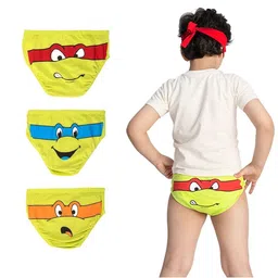 You Got Plan B Boys Pack Of 3 Printed Pure Cotton Basic Briefs-picture-49